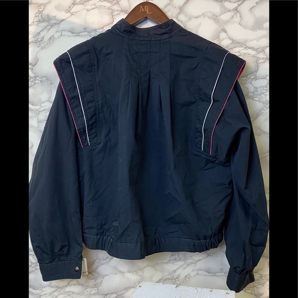 Vintage 90’s Pleated Wing Shoulders Lightweight Jacket Sz S - Picture 8 of 8